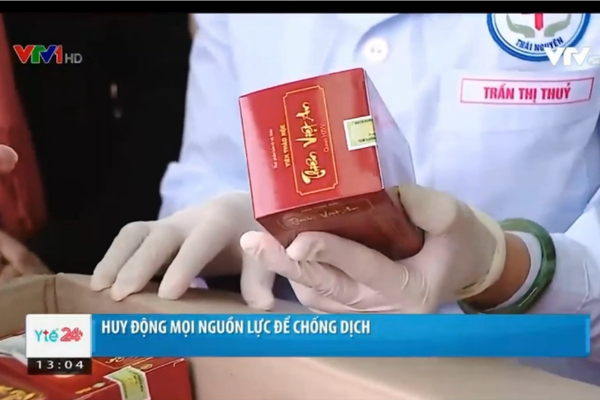 Đài truyền hình quốc gia VTV 1 liên tục đưa tin về sản phẩm Viên thảo mộc Thiên Việt An